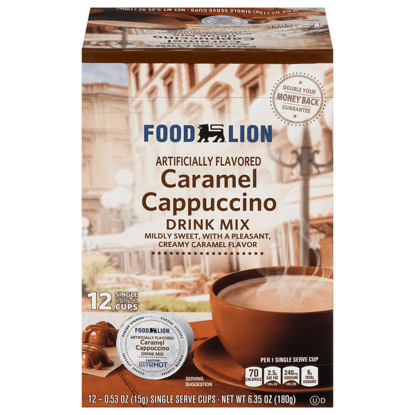 Save on Food Lion Caramel Cappuccino Drink Mix Single Serve Cups Order Online Delivery Food Lion