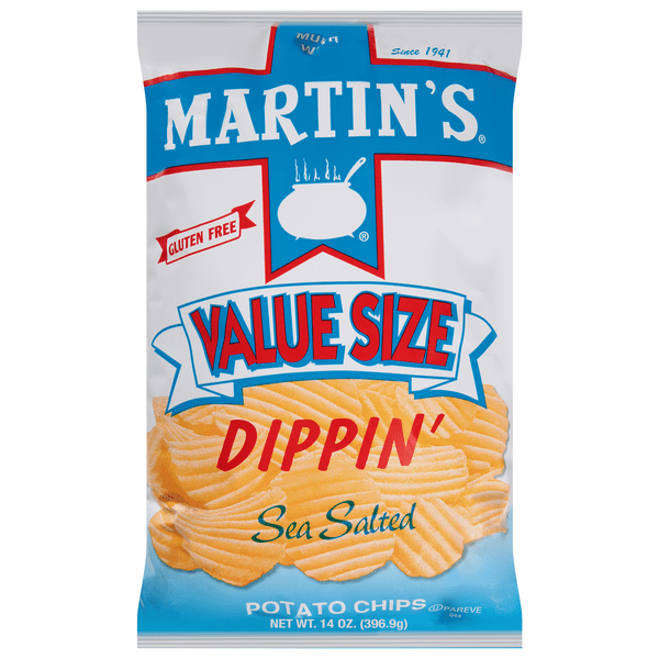Save on Martin's Potato Chips Value Size Dippin' Sea Salt Order Online