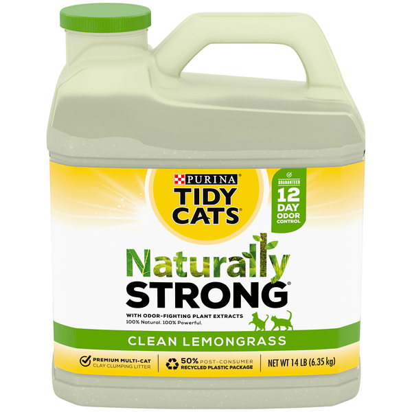 Save on Tidy Cats Naturally Strong Clumping Cat Litter Clean Lemongrass