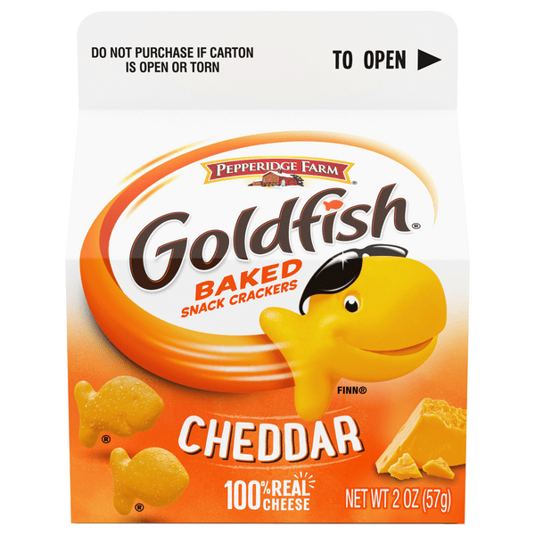 Save on Pepperidge Farm Goldfish Baked Snack Crackers Cheddar Cheese