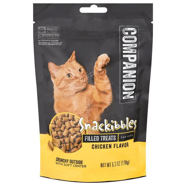 Save on Companion Snackibbles Filled Treats for Cats Chicken Flavor