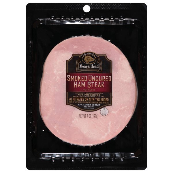 Save on Boar's Head Ham Steak Boneless Smoked Lower Sodium (PreSliced