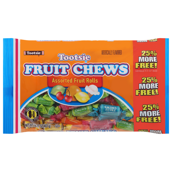 Save on Tootsie Fruit Chews Candy Assorted Fruit Rolls Order Online