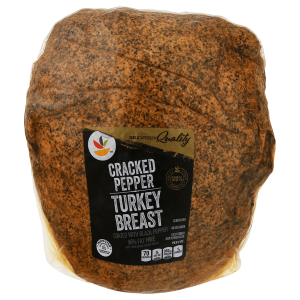 Save on Giant Deli Premium Cracked Pepper Turkey Breast (Regular Sliced
