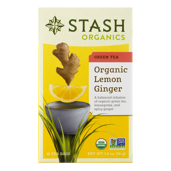 Save on Stash Organics Lemon Ginger Green Tea Bags Order Online