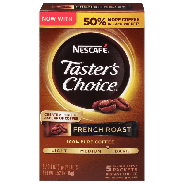 Save on Nescafe Taster's Choice French Roast Med Dark Instant Coffee