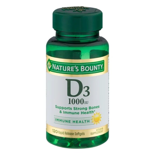 Save on Nature's Bounty Vitamin D3 1000 IU Softgels Order Online