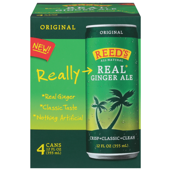 Save on Reed's Real Original Ginger Ale Soda All Natural 4 pk Order