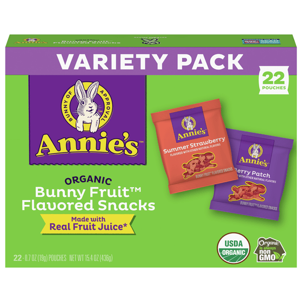 Save on Annie's Organic Variety Pack Bunny Fruit Flavored Snacks 22