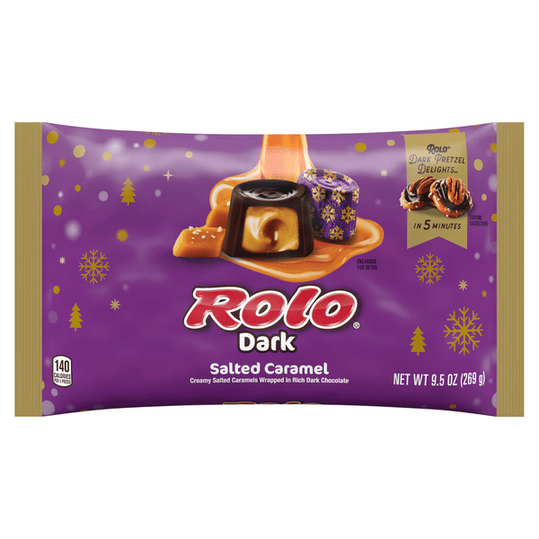 Save on Rolo Christmas Dark Chocolate Salted Caramel Candy Order Online