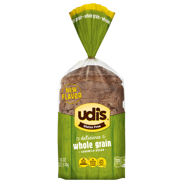 Save on Udi's Gluten Free Sandwich Bread Whole Grain Frozen Order