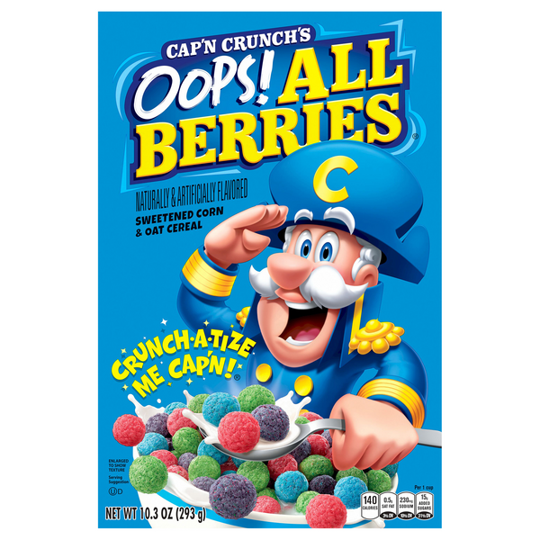 Save on Quaker Cap'n Crunch Cereal Oops! All Berries Order Online