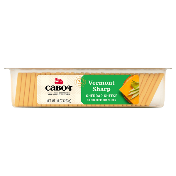Save on Cabot Vermont Cheddar Cheese Simply Sharp Cracker Cuts Slices 30 ct Order Online