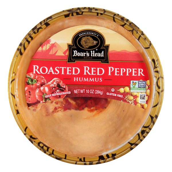 Save on Boar's Head Hummus Roasted Red Pepper Gluten Free Order Online