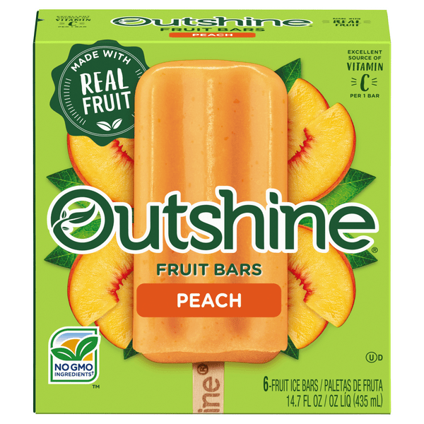 Save on Outshine Fruit Bars Peach 6 ct Order Online Delivery Giant