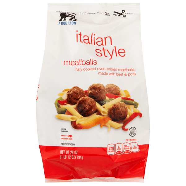 Save on Food Lion Italian Style Beef & Pork Meatballs Frozen Order