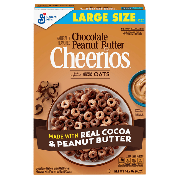 Save on General Mills Cheerios Cereal Chocolate Peanut Butter Large