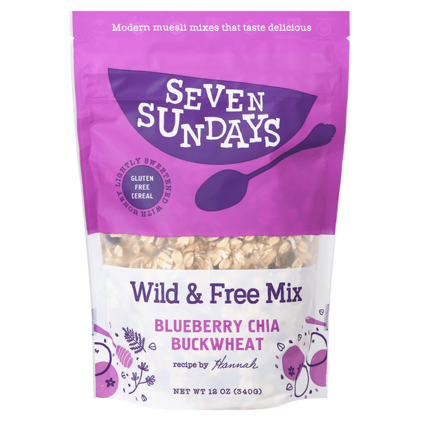 Save on Seven Sundays Muesli Wild & Free Mix Blueberry Chia Buckwheat