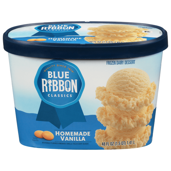 Save on Blue Ribbon Classics Frozen Dairy Dessert Homemade Vanilla