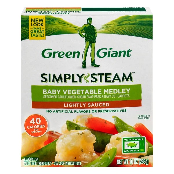 Save on Green Giant Simply Steam Baby Vegetable Medley Lightly Sauced