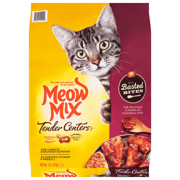 Save on Meow Mix Tender Centers Dry Cat Food Chicken & Tuna Order Online Delivery GIANT