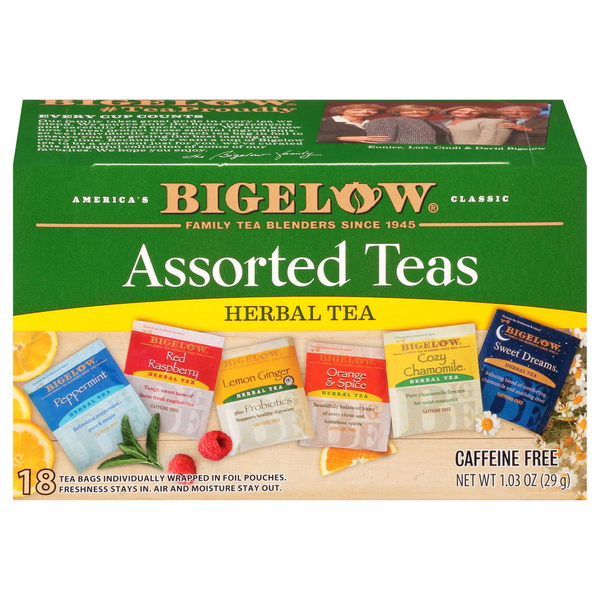 Save on Bigelow Assorted Herbal Tea Bags Caffeine Free Order Online