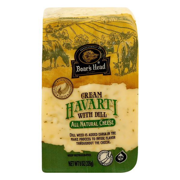 Save on Boar's Head Master Cheesemaker's Cream Havarti with Dill Cheese