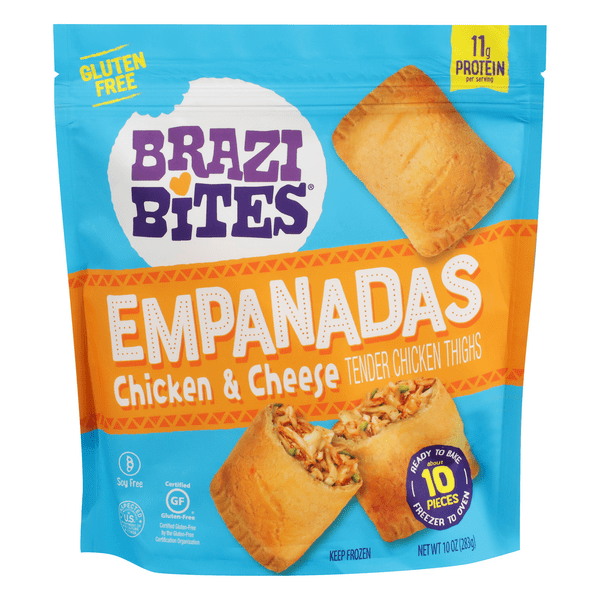 Save on Brazi Bites Empanadas Chicken & Cheese Gluten Free Order Online