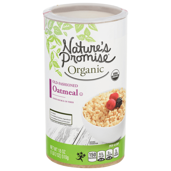 Save on Nature's Promise Organic OldFashioned Oatmeal Order Online