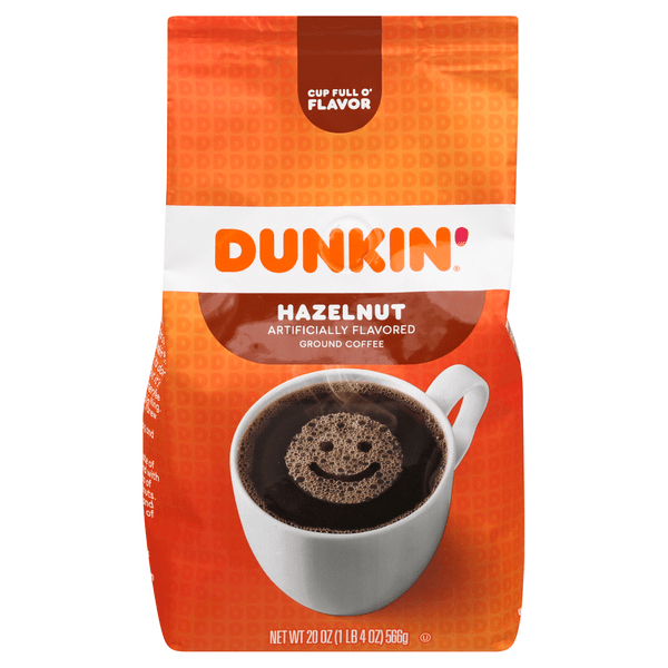 Save on Dunkin' Hazelnut Coffee (Ground) Order Online Delivery Stop