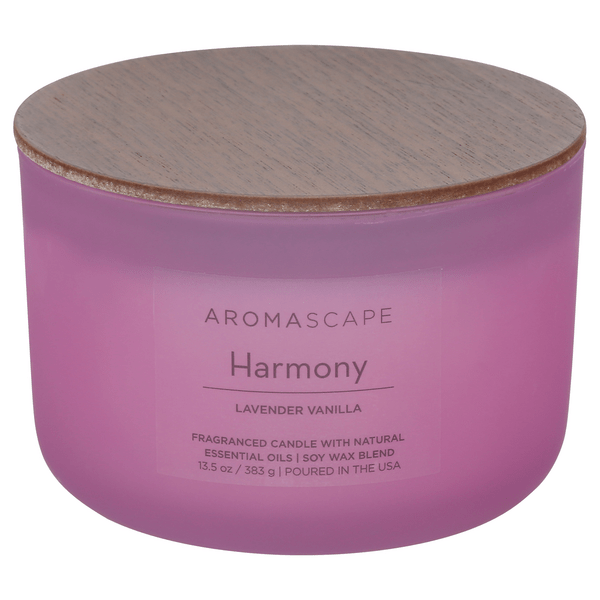 Save on Aromascape Harmony Soy Wax Blend Candle Lavender Vanilla Order