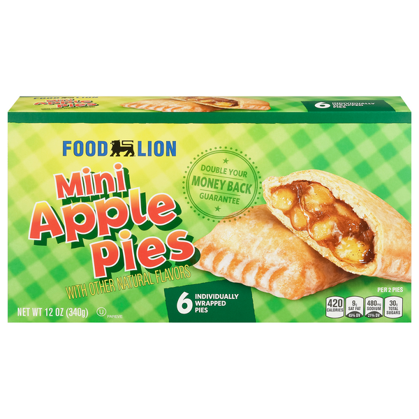 Save on Food Lion Mini Pies Apple 6 ct Order Online Delivery Food Lion