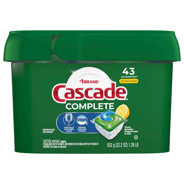 Save on Cascade Complete Dawn Lemon Scent Dishwasher Detergent