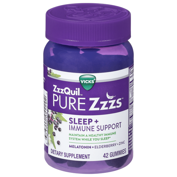Save on Vicks ZzzQuil Pure Zzzs Sleep + Immune Support Gummies Order