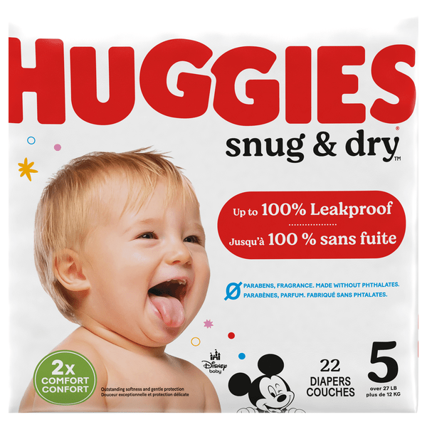 Save on Huggies Snug & Dry Size 5 Baby Diapers 27+ lb Order Online Delivery Giant
