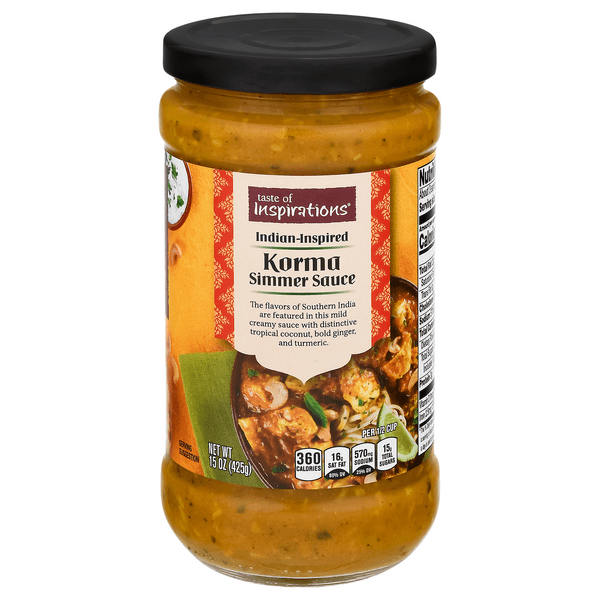 Save on Taste of Inspirations Indian Inspired Korma Simmer Sauce Order