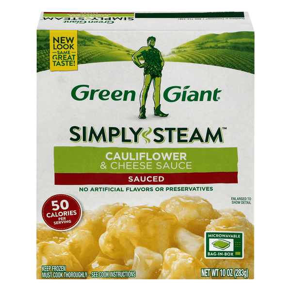 Save on Green Giant Simply Steam Cauliflower & Cheese Sauce Order