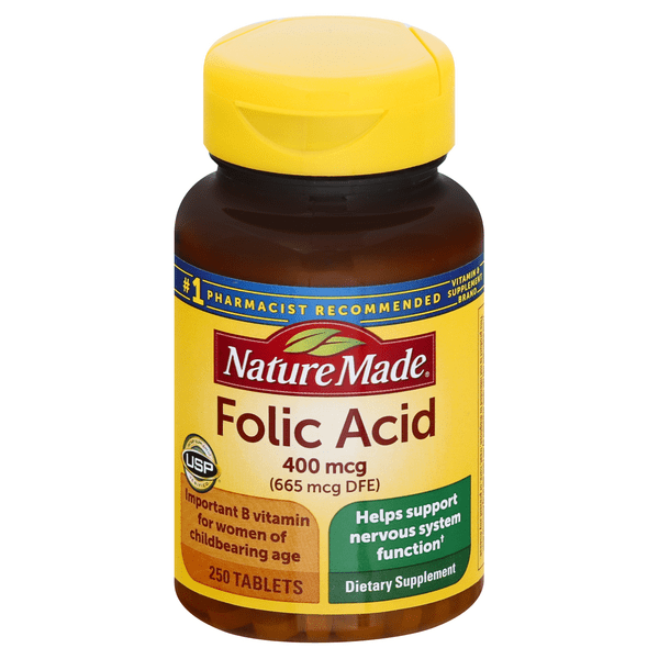 Save on Nature Made Folic Acid 400 mcg Dietary Supplement Tablets Order