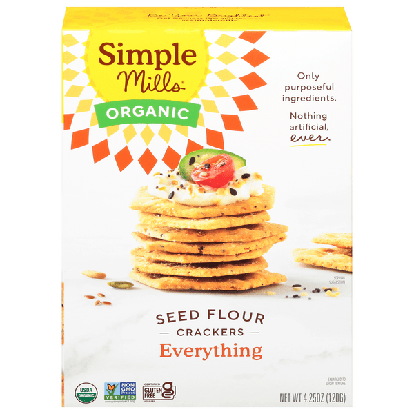 Save on Simple Mills Seed Flour Crackers Everything Organic Gluten Free Order Online Delivery