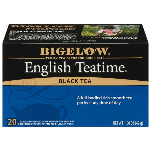 Save on Bigelow English Teatime Black Tea Bags Order Online Delivery