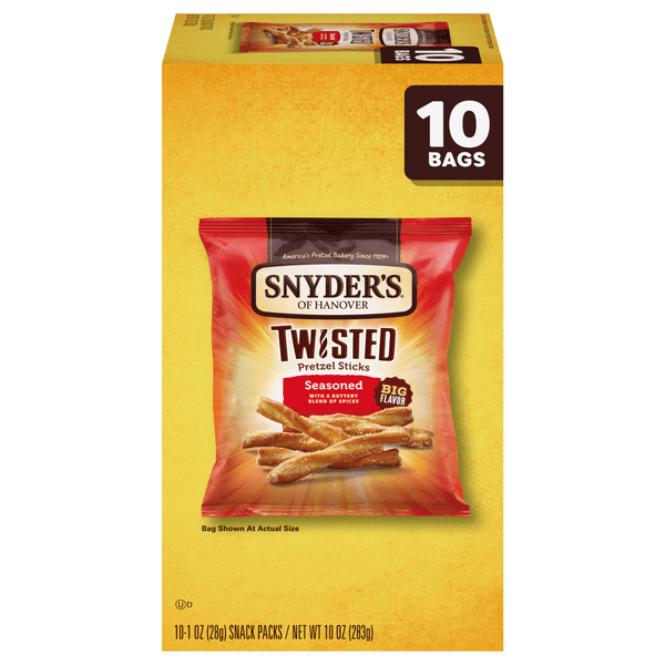 Save on Snyder's of Hanover Twisted Pretzel Sticks Seasoned Big Flavor