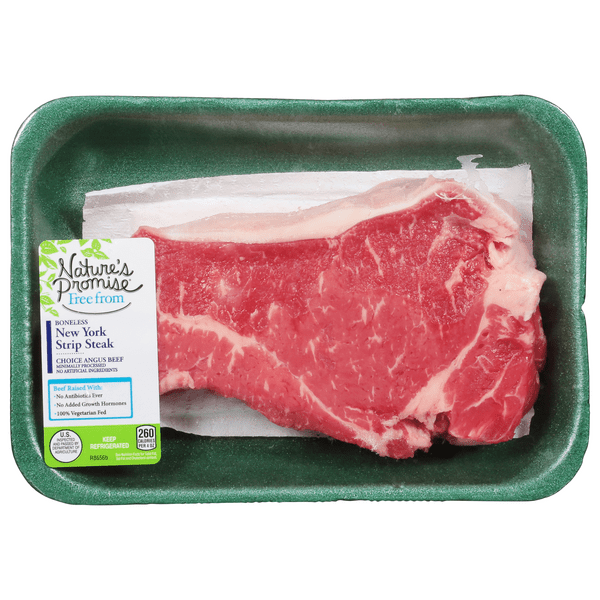 Save on Nature's Promise Choice Angus Beef New York Strip Steak