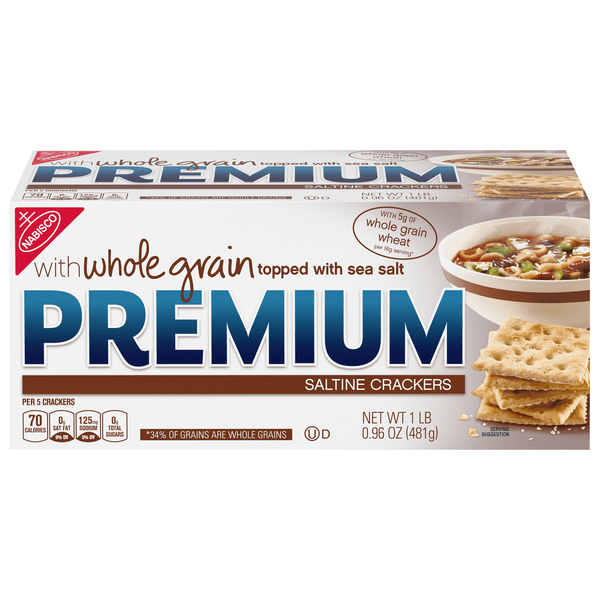 Save on Nabisco Premium Saltine Crackers Whole Grain Order Online