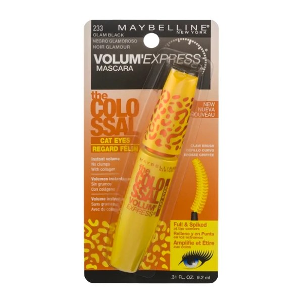Save on Maybelline Volum' Express Mascara the Colossal Cat Eyes Glam Black 233 Order Online
