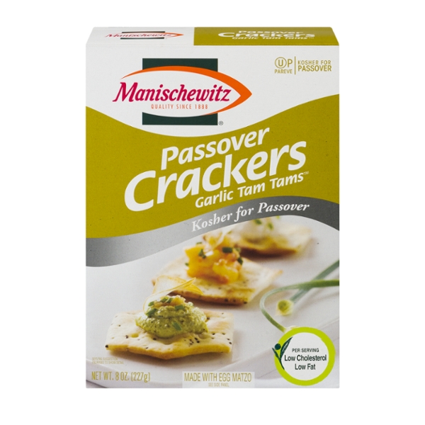 Save on Manischewitz Garlic Tam Tam Crackers Kosher For Passover Order