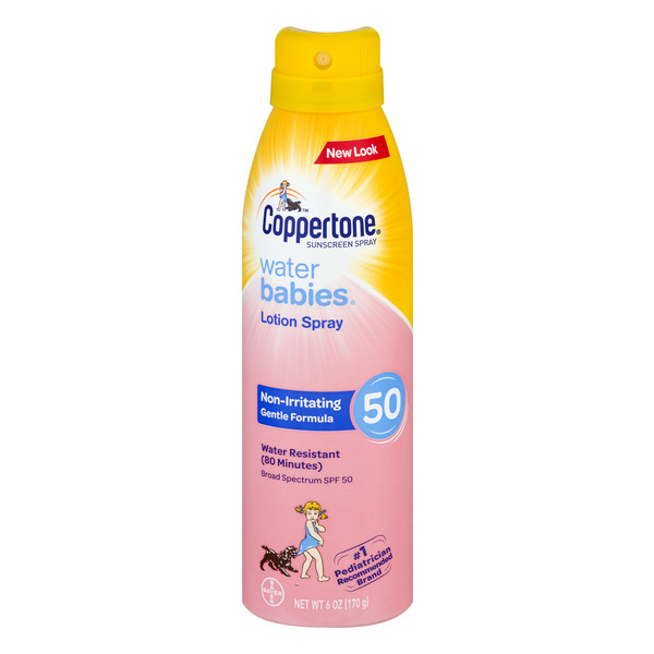 Save on Coppertone Water BABIES Sunscreen Lotion Spray