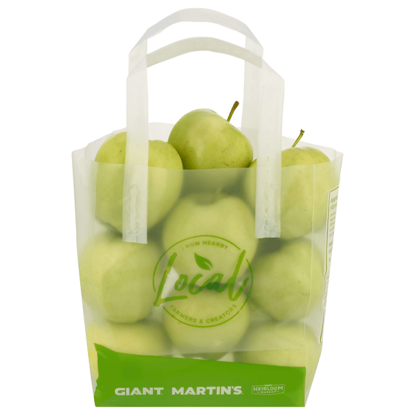 Save on Our Brand Apples Golden Delicious Tote Bag Locally Grown Order
