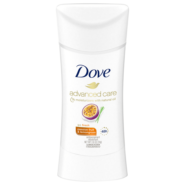 Save on Dove Advanced Care Antiperspirant Deodorant Passion Fruit
