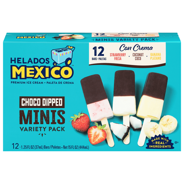 Save on Helados Mexico Premium Ice Cream Minis Choco Dipped Variety