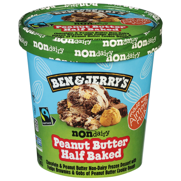 Save on Ben & Jerry's NonDairy Frozen Dessert Peanut Butter Half Baked